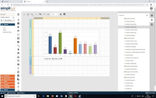 Simplisys graphical reporting
