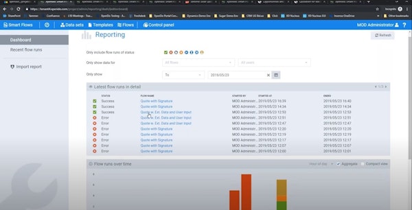 Xpertdoc reporting