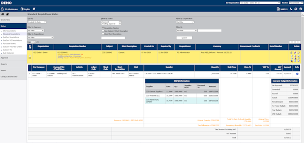 BuildSmart Requisition Approval