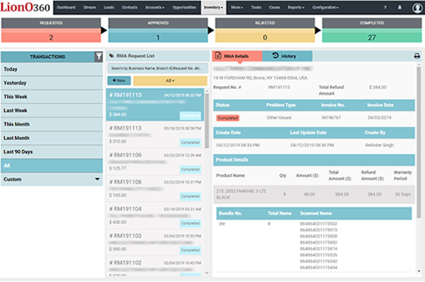 Integrated RMA