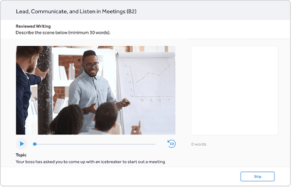 Rosetta Stone Enterprise graded lessons