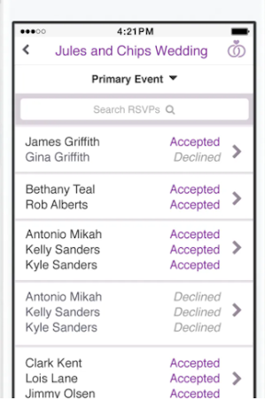 RSVPify guest list management