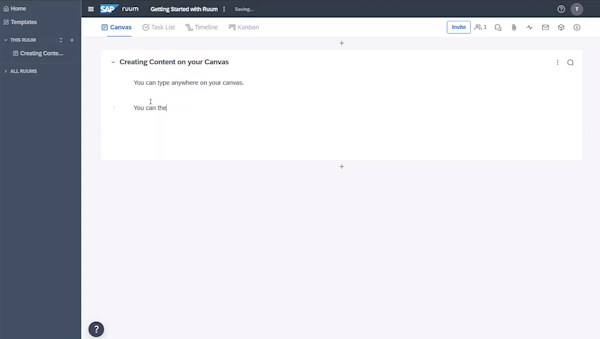 Ruum content creation