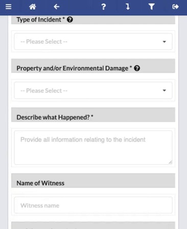 Safety Champion incident reporting