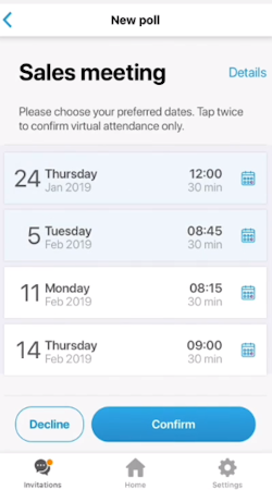 Scedule date calendar view