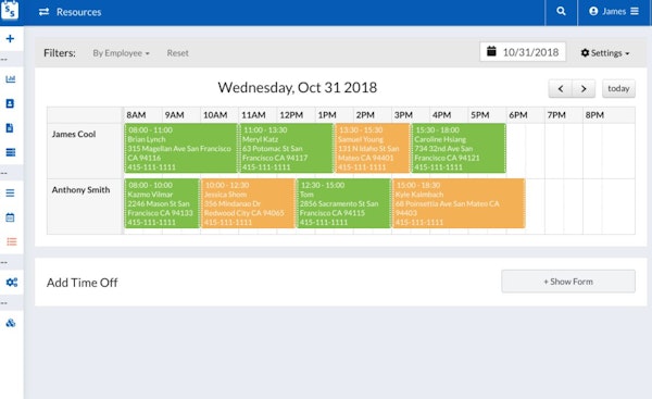 Scheduling Suite calendar
