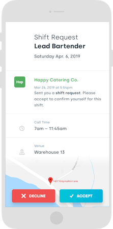 Nowsta work request confirmation