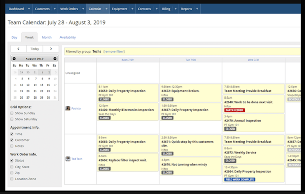 Bluefolder scheduling and assignments