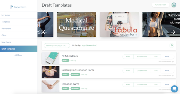 Form templates