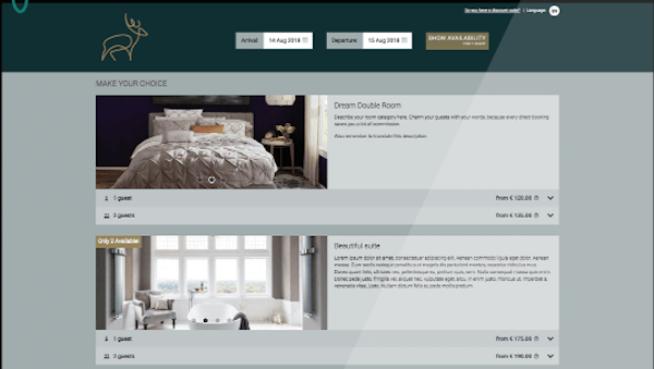 RoomRacoon Booking Engine