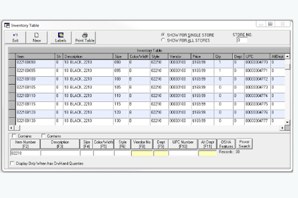 Inventory List