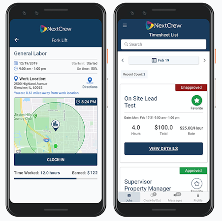 Nextcrew timesheets and geofencing