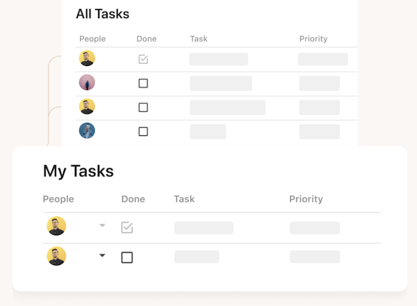Coda tasks