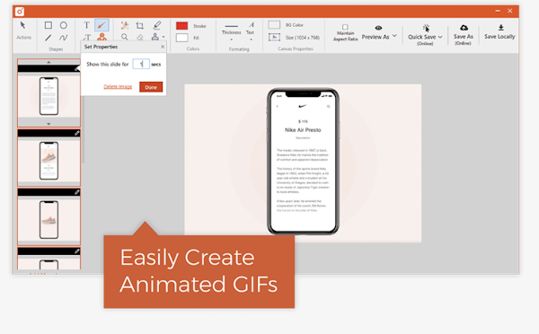 TinyTake create GIFs