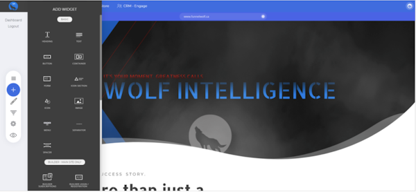 Funnel Wolf dashboard