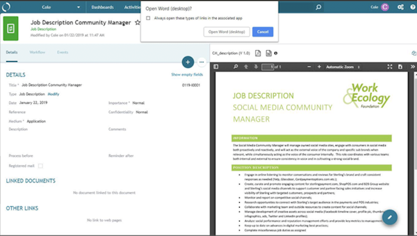 Elise ECM - Microsoft Office integration