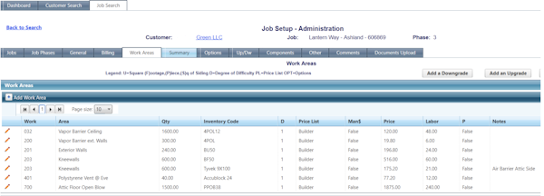 Estesys job setup
