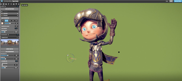 Sketchfab 3D editor