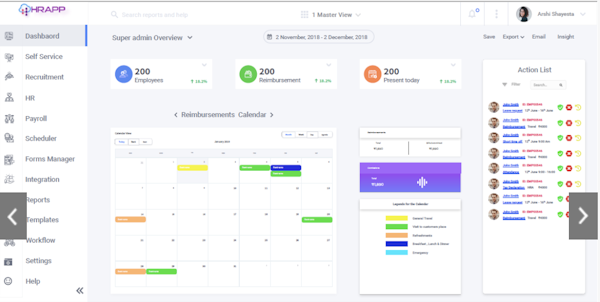 HRAPP dashboard