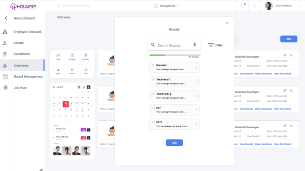 HRAPP interview management