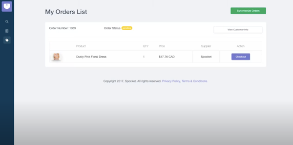 Spocket order list