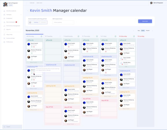 stayhome.ai - manager calendar