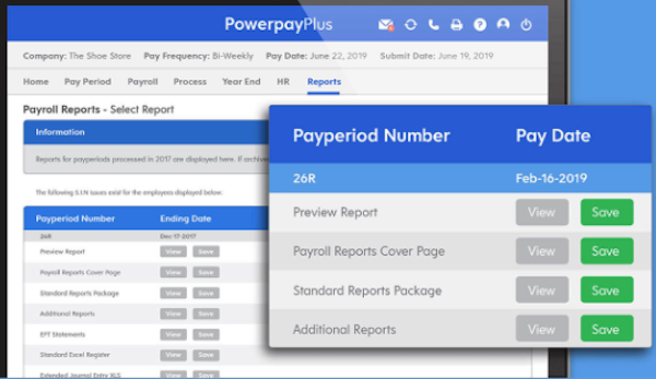 Powerpay - payroll reports