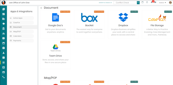 CaseFox documents