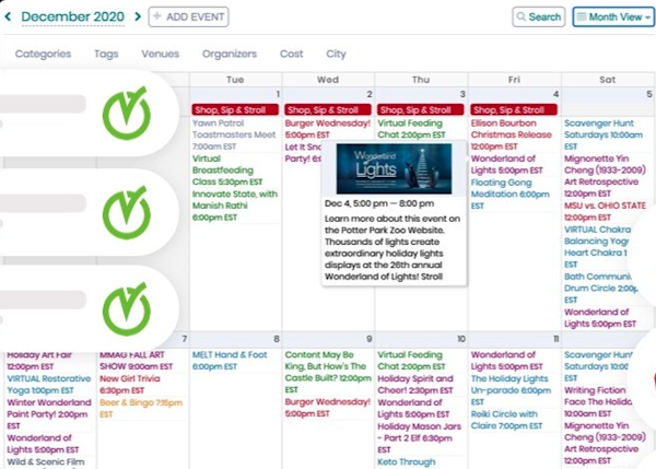 Timely Event Booking - event calendar