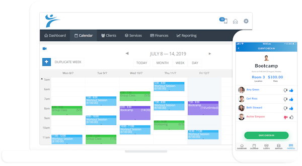 PTminder calendar integration screenshot