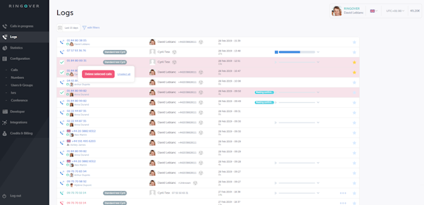 Call logs