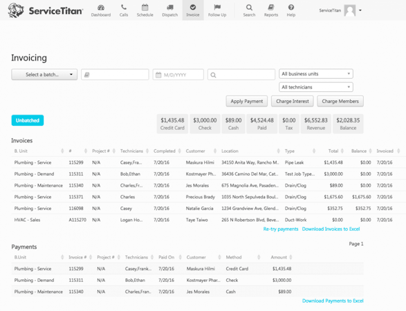 Invoicing