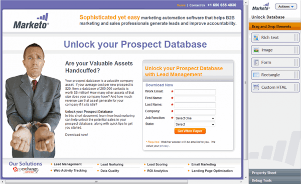 Landing page creation and optimization