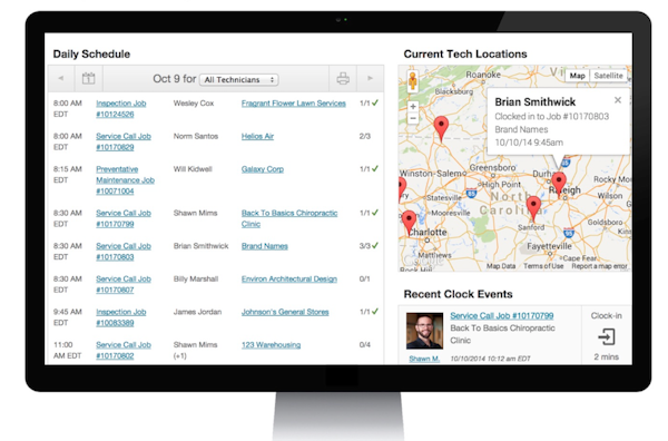 Service dashboard