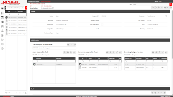 Work Order Records