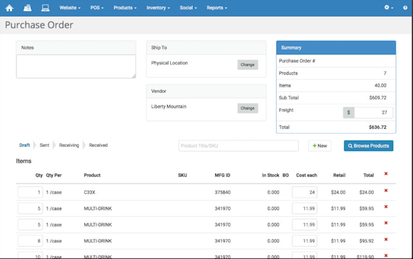 Purchase orders
