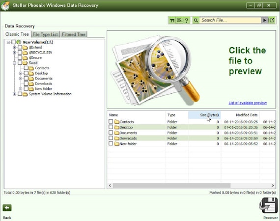 Select subfolder