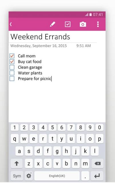 to do list onenote template