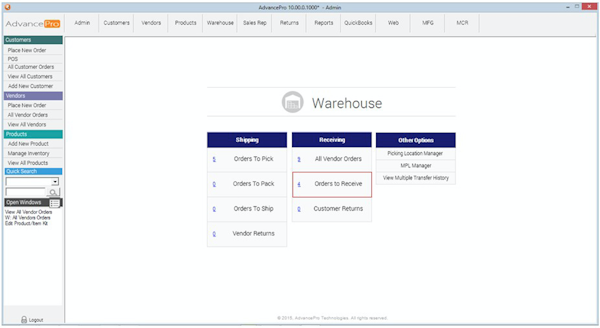 Warehouse panel
