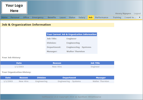Job information