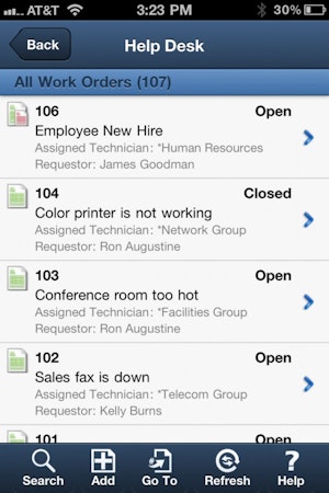 Mobile view