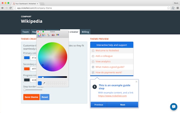 Customize guides