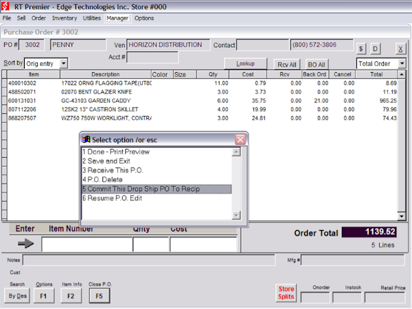Purchase Orders and Purchasing Management