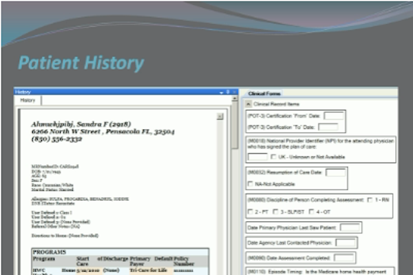 HealthWare clinical forms