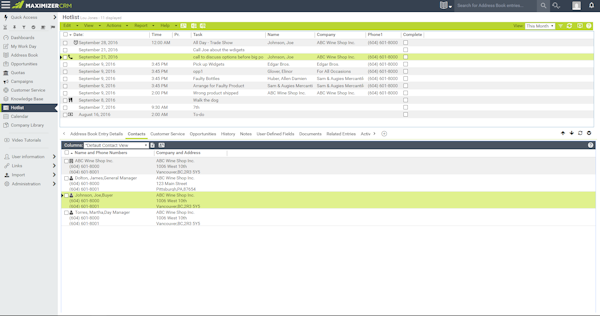 Contact List