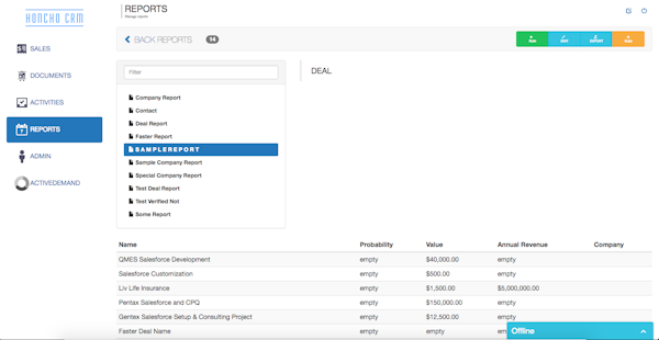 Custom reporting