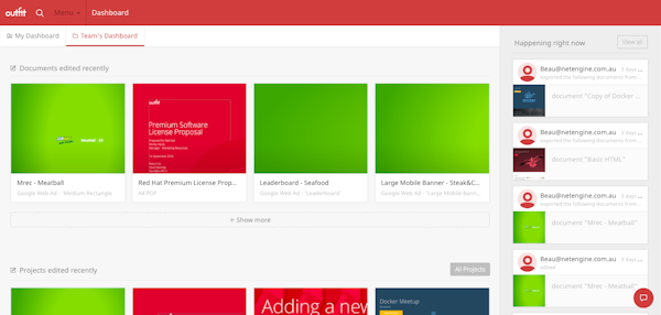 Outfit dashboard