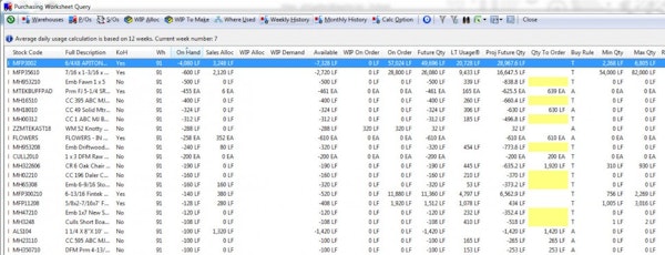 Worksheet query