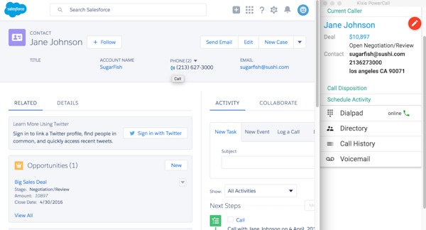 User profile