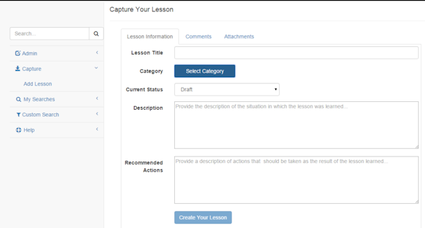 Capture lessons